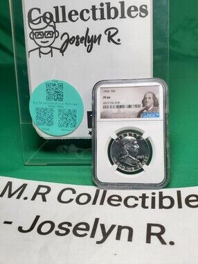 1963 NGC Pf66 Proof Franklin Half Dollar 50c 90% Silver Portrait Label